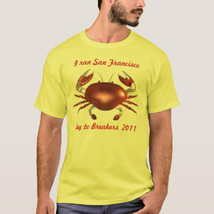 T-shirt Crabe personnalisé de Baie de San Franciso par