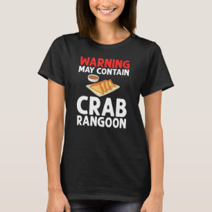 T-shirt Crabe Rangoon Crème Fromage Wontons Sauce de tremp
