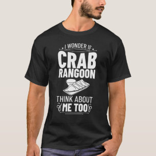 T-shirt Crabe Rangoon Crème Fromage Wontons Sauce de tremp