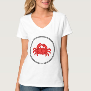 T-shirt Crabe rouge - Collection de crabes de poisson