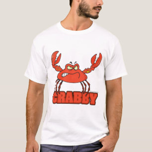 T-shirt crabe rouge drôle avec attitude