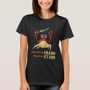 T-shirt Crabo Stabo le crabe avec une chemise de couteau