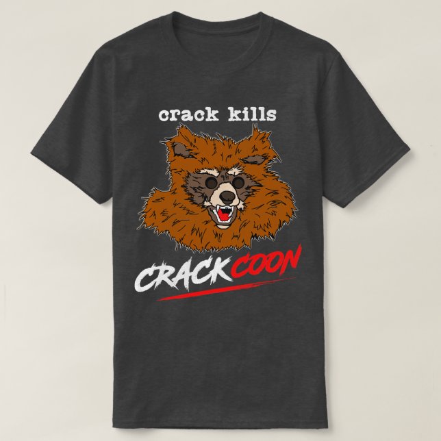 T-shirt Crack Crack tue l'art du ventilateur (Design devant)