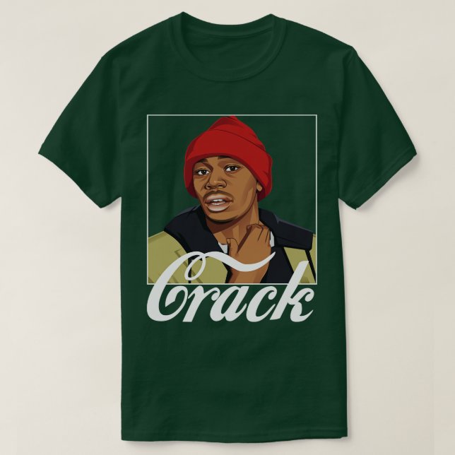 T-shirt Crack par Tyrone Biggums (Design devant)