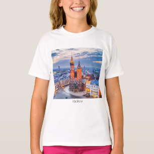T-shirt Cracovie nuit en Pologne
