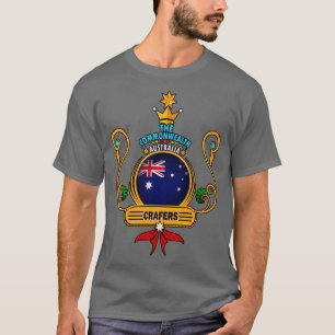 T-shirt Crafers town Golden Australian Drapeau Souvenir