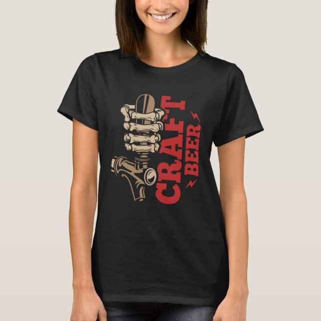 T-shirt Craft Beer Crafts Brew Brewing Brewer Beer Drinker (Devant)