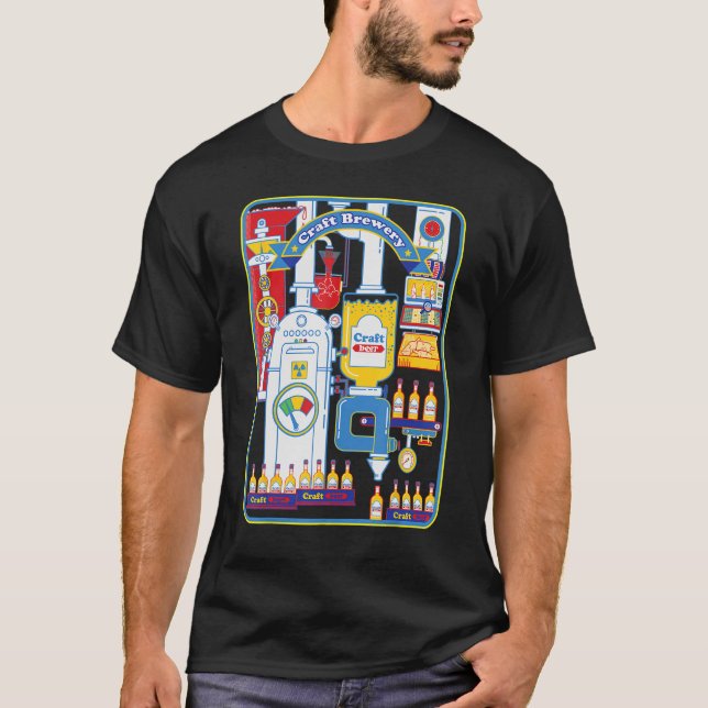 T-shirt Craft Brasserie collection artisanale spéciale biè (Devant)