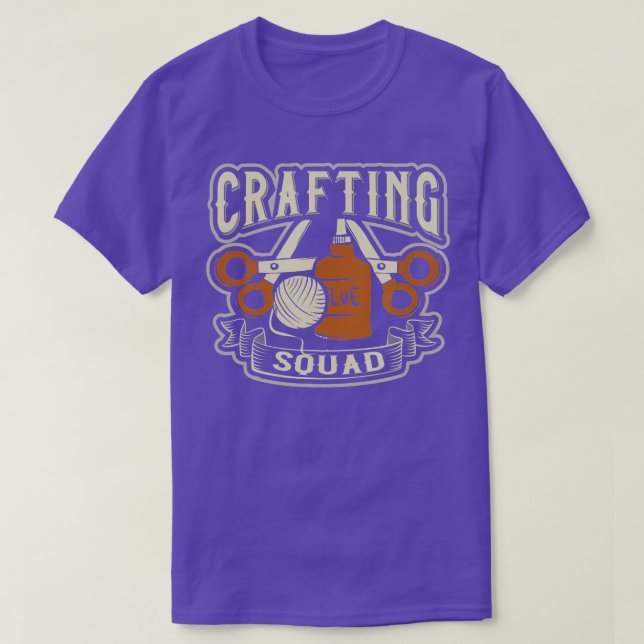 T-shirt Crafting Squad Creative Needlework  (Design devant)