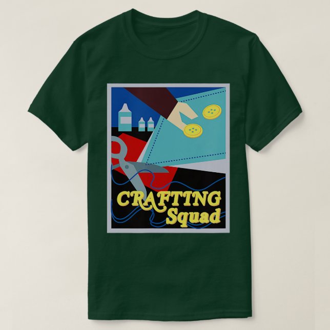 T-shirt Crafting Squad Team Crafting Hobby Crafter  (Design devant)