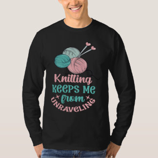 T-shirt Crafts Knitting Adulting Stress Mom Life Ladies Cr