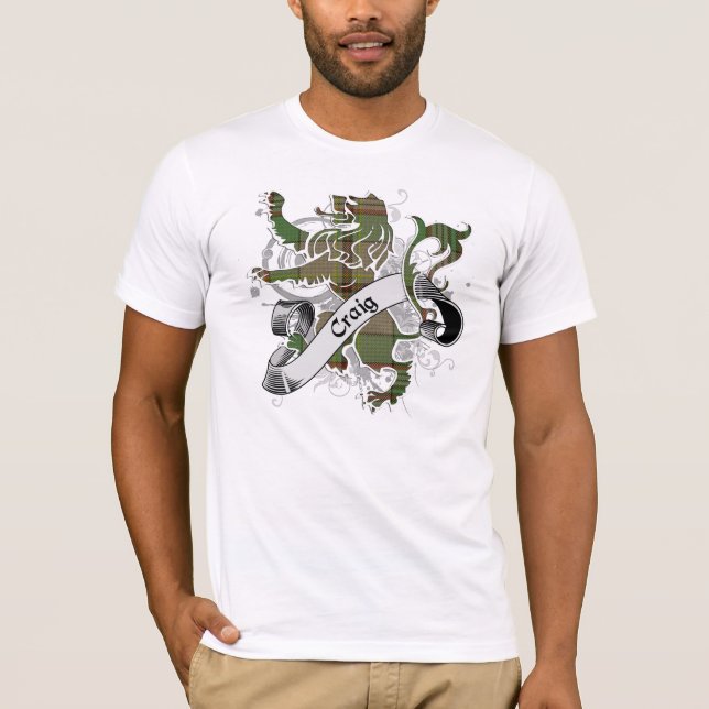 T-shirt Craig Tartan Lion (Devant)