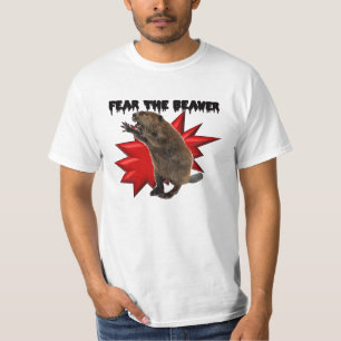 T-shirt Craignez le castor (la pièce en t de valeur)