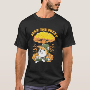 T-shirt Craignez le chien Fuzzy Animal Shiba Inu japonais