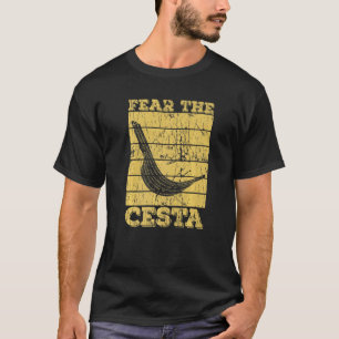 T-shirt Craignez Le Citation Cesta Pour Un Caoch Jai Alai