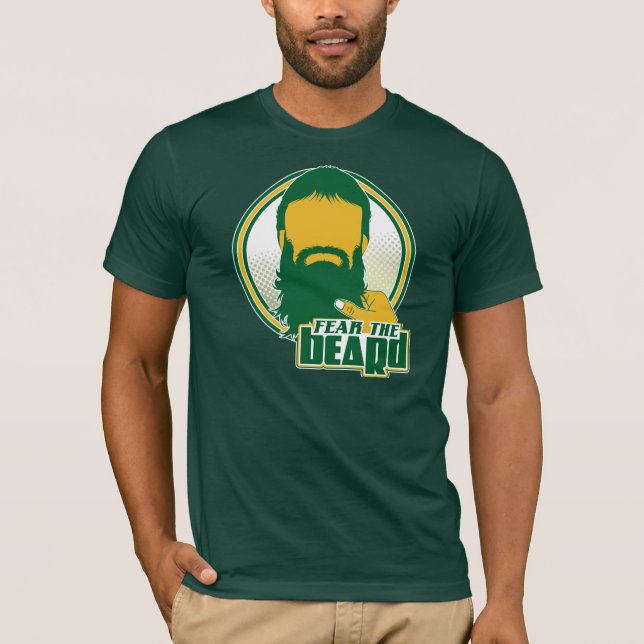 T-shirt Craignez le vert et l'or de barbe (Devant)