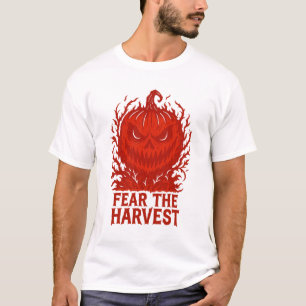 T-shirt Craindre la récolte démoniaque Citrouille Horreur