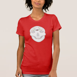 T-shirt Crâne à sucre avec le troisième oeil et les bouton