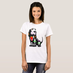 T-shirt Crâne à sucre Basset Hound