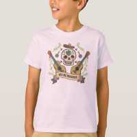 Crâne à sucre et guitares Dia de Muertos Sleeve Ch