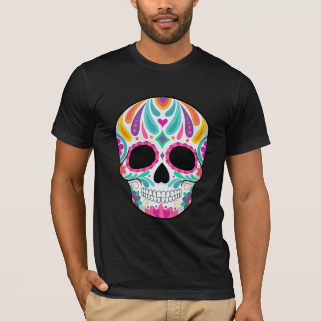 T-shirt Crâne à sucre fleur fantaisie (Devant)