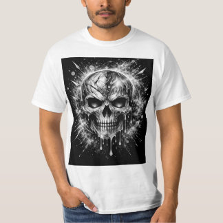 T-shirt Crâne Abstrait