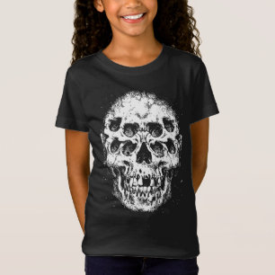 T-Shirt Crâne Abstrait avec plusieurs yeux