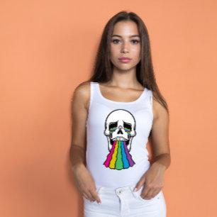 T-shirt Crâne arc-en-ciel