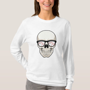 T-shirt Crâne au Poker avec lunettes de soleil