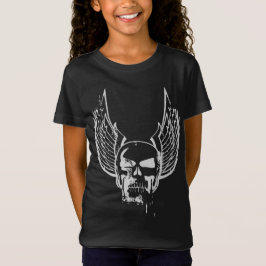 T-Shirt Crâne avec ailes éthérées