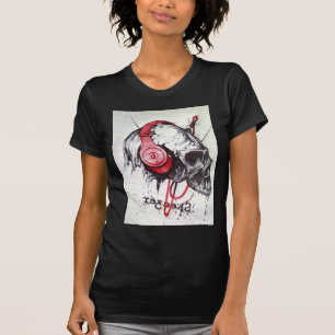 T-shirt Crâne avec conception casque