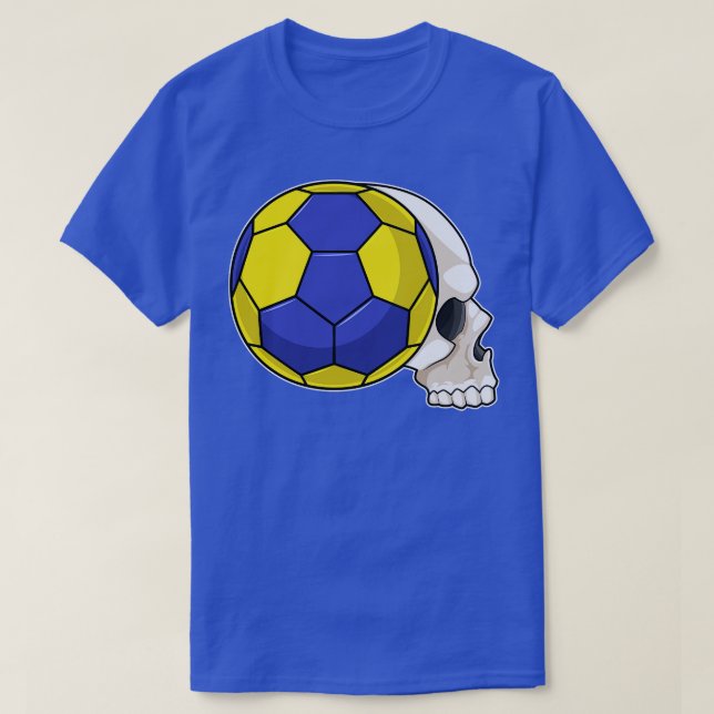 T-shirt Crâne avec Handball Sports (Design devant)