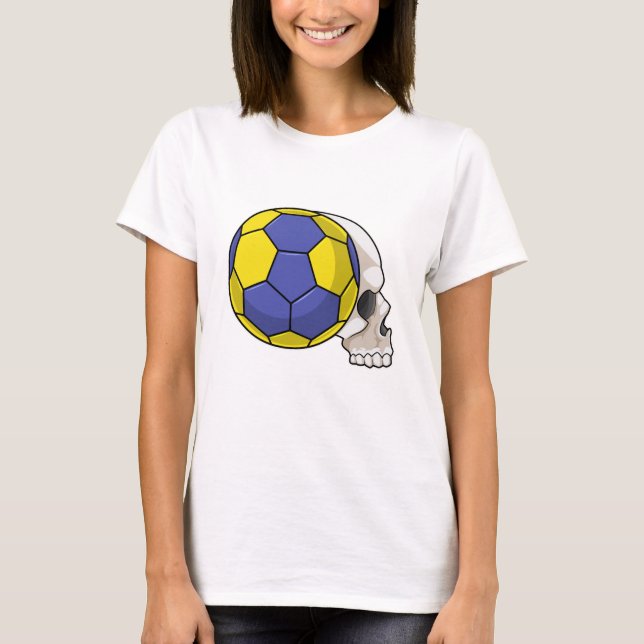 T-shirt Crâne avec Handball Sports (Devant)