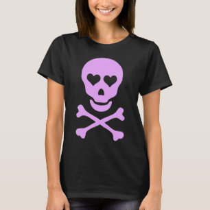 T-shirt Crâne avec la chemise de dames de coeurs