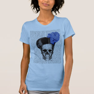 T-shirt Crâne avec le casquette bleu
