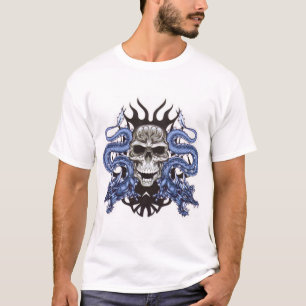 T-shirt Crâne avec le dragon