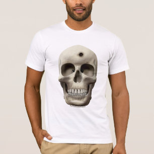 T-shirt Crâne avec le trou de balle