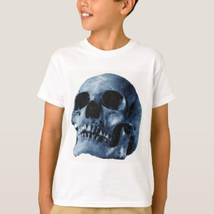 T-shirt Crâne bleu