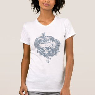 T-shirt Crâne bleu de Royal-Pièce en t de Boobins détruit
