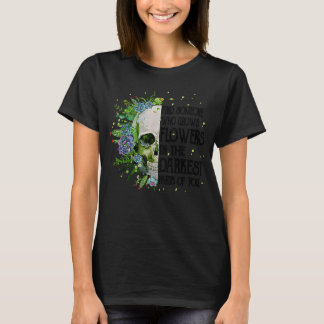 T-shirt Crâne Cactus Trouvez Quelqu'Un Qui Cultive Des Fle