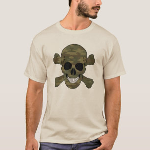 T-shirt Crâne Camouflant Et Chemise Crossbones