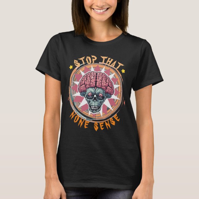 T-shirt crâne cervicale pour filles - Humour gothi (Devant)