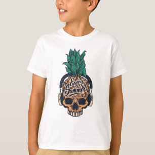 T-shirt Crâne d'ananas avec casque