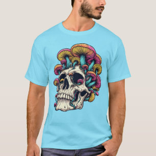 T-shirt Crâne de champignon Cottagecore psychédélique Whim