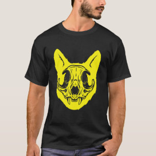 T-shirt Crâne de Chat Félin Têtes Grunge Punk Métal