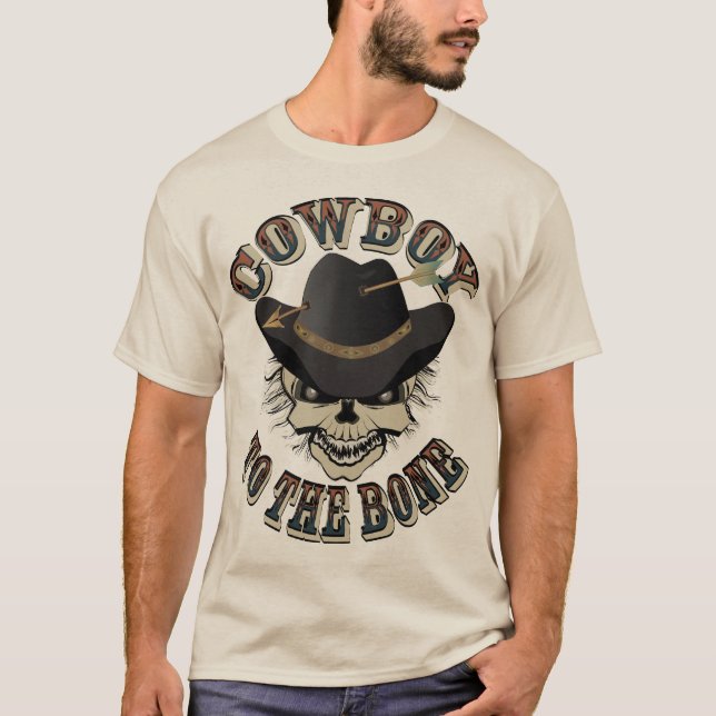 T-shirt Crâne de cowboy (Devant)