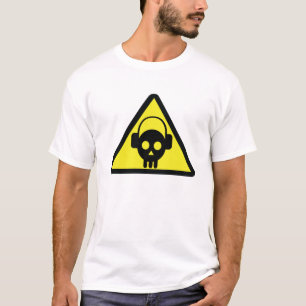 T-shirt Crâne de disc-jockey