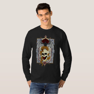 T-shirt Crâne de dragon gothique - Crâne de démon chauve-s