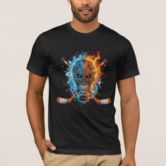 T-shirt Crâne de hockey : Graphique Gardien de Feu et de G