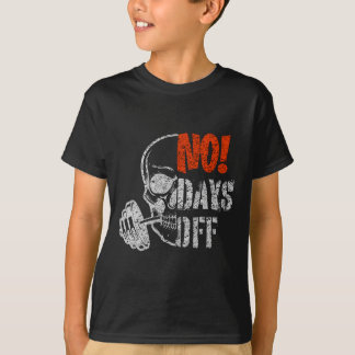 T-shirt Crâne de jour de gym Musculation Motivation de gym